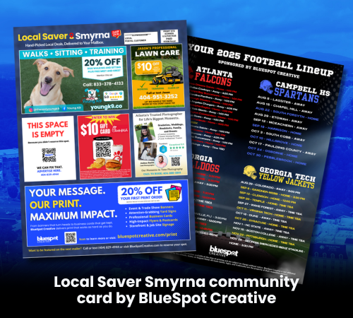 Local Saver Smyrna community card by BlueSpot Creative